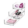 iDesign 3-delige stapel en glijbaan cosmetica set uit de Signature serie van Sarah Tanno, hoge PET make-up organizer…
