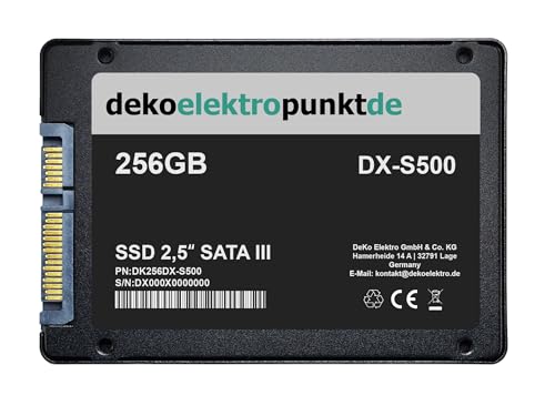 dekoelektropunktde 256 Go Disque Dur SSD Convient pour ASUS Maximus IV Extreme-Z Carte mère, Remplacement Alternatif 2,5