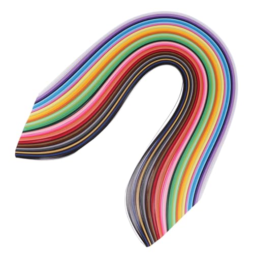 COHEALI 1000 Unidades Tiras de Quilling de Colores de 5mm para Manualidades Diy, Papel Resistente Deformación Desvanecimiento, Ideales para Decorar Marcos y Crear Tarjetas
