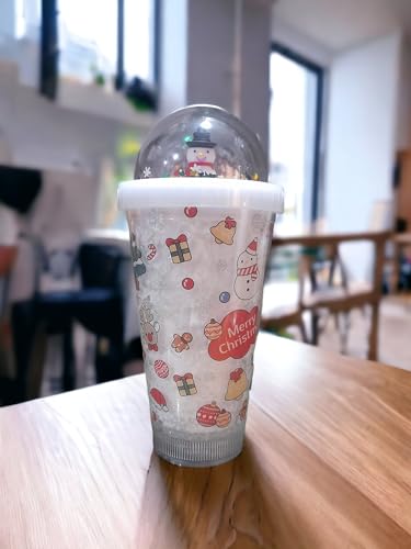 Image of EMERGE LED Light Tumbler with Straw| Freezable Tumbler for Cold Drinks | Christmas Gift | Tumbler for Cold Coffee /Tea /Juices /Drinks (White)