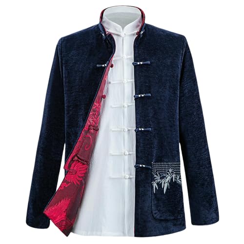 Veste style chinois homme pour rompre la monotonie des manteaux sombres