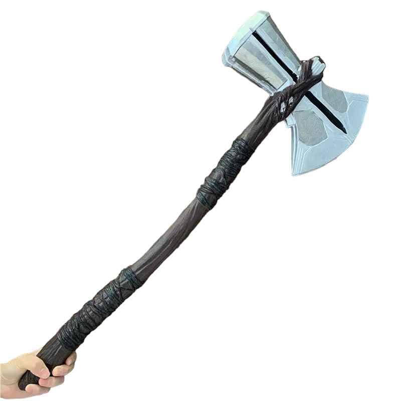 God Of Thunder Thor Life Size Storm Breaker Replica Hammer - 70 Cm Superheroes Gift, Superhero Cosplay Collectible, For For All Ages, Multicolor