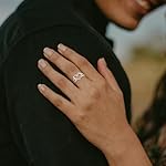 INFUSEU 925 Sterling Silver Initial Heart Ring for Women Girls, Adjustable Size - Image 4