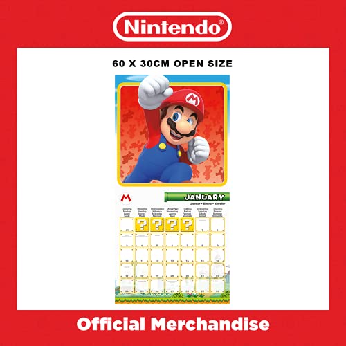 Kalender 2022 Nintendo Super Mario – Wandkalender 12 Maanden 