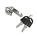 Uxcell Desk Tool Quarter Turn Keys Cam Lock, 19mm Thread