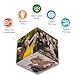 Custom Magic Cube Personalized Cube Puzzle with Photo Level 3 Cube Rotatable Design Your Own Cube Puzzle Gifts for Kids Father Mother (Color01)