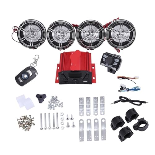 Parlantes de Manubrio para Moto 3 Pulgadas Amplificador 4 Canales