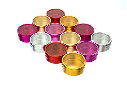 Se Assorted Color Aluminum Storage Containers (12 Pc.) - 87512Dbc-P #TOP2