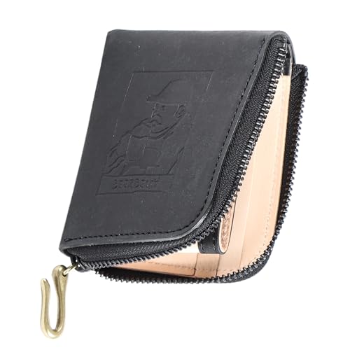 [BEERBELLY] ���z ��܂���z �r�A�x���[ SMALL ROUND WALLET ���z �{�v �r�A�x���[ �������� �R���p�N�g �����Y �v���[���g �u���b�N�i�v�G�u���j