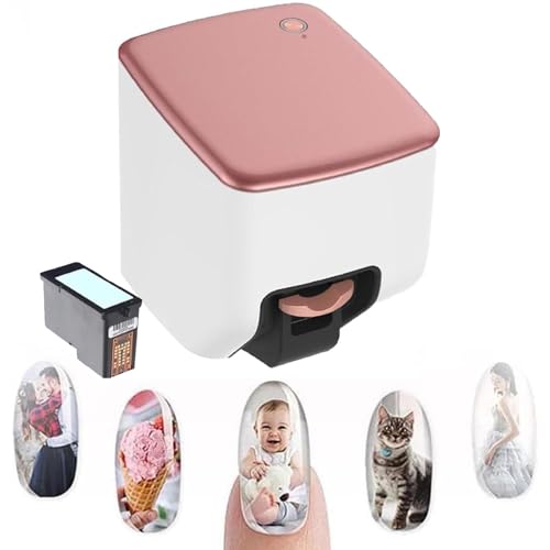 Soflightmok Nail Art Printer Machine, Portable 3D 4800 DPI Digital