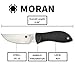 Spyderco Moran Fixed Blade Knife - Black FRN Handle with PlainEdge, Full-Flat Grind, VG-10 Steel Blade - Includes Boltaron Sheath - FB01P