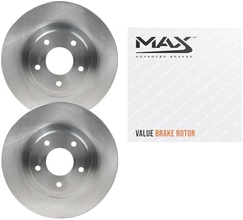 Max Advanced Brakes - Front Brake Rotor Set for 2020-2023 Nissan Sentra, OE-Style Replacement Front Rotors, Best Value