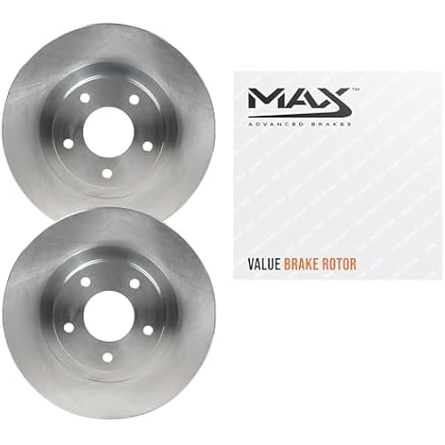 Max Advanced Brakes - Rear Brake Rotor Set for Ford Escape