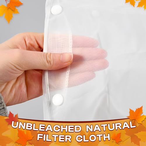 10.62”Reusable Fryer Oil Filter Bag with Stainless Steel Holder,Detachable Cooking Oil Filters/Maple Syrup Filters Bags with Holder to Attach to Deep Fryers,Maple Syrup Filter Strainer by VICAMB - Image 3