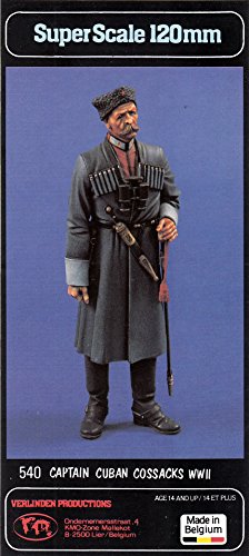 Verlinden VER0540 120mm Figure - Captain Cuban Cossacks WW2 [Model Building KIT]