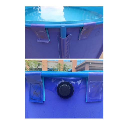 Lagoa De Peixes De Lona Redonda Piscina Acima Do Solo, Aquário, Piscina, Lago Com Válvula De Drenage