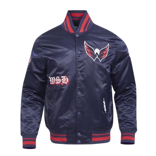 Image of Pro Standard Mens NHL Old English Satin Jacket