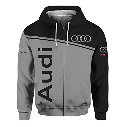 Coco Fairy Tales Herren Langarm Hoodie 3D Digital AD Print Casual Cardigan Pullover (1,L) Cover