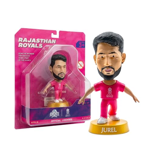 Image of Action Figure, IPL Edition 360 Rotatable Head, Cricket Player for Fans & Collectors (3 Inch Dhruv Jurel)