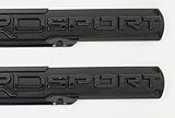 Car Sport Left & Right Side T-R-D Emblem Sport Automotive Badge All Black (2 Pack)