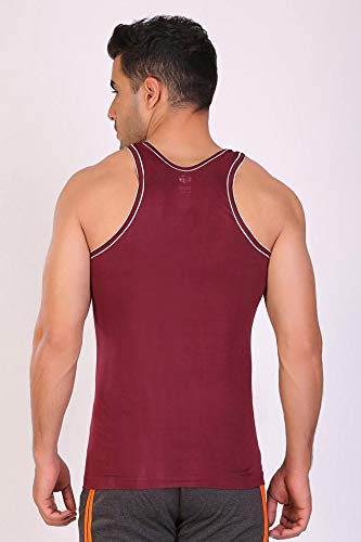 Image of T T Men Solid Caption Dyed Vest Pack of 3