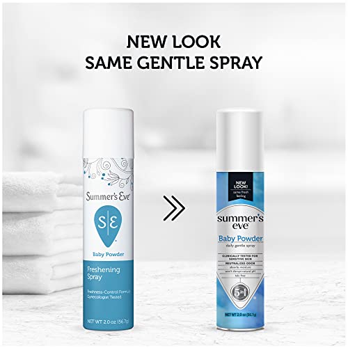 Summer's Eve Freshening Spray, Baby Powder, 2 Oz, 3 Pack #TOP1