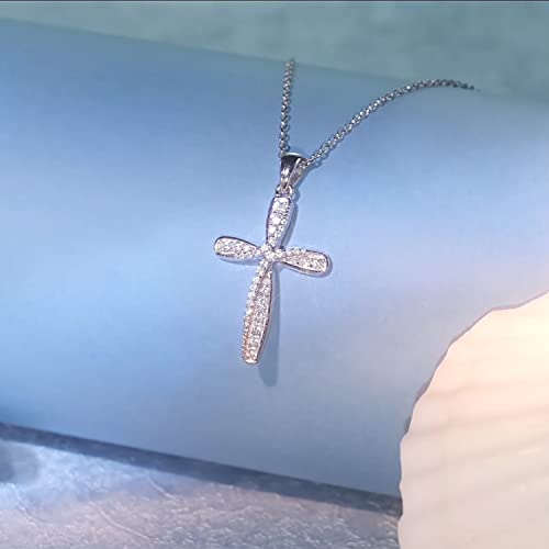 925 Sterling Silver Cross Necklace for Women Mothers Day Gifts Silver Cross Necklaces Womens Jewelry Gifts for Women Mom Her3