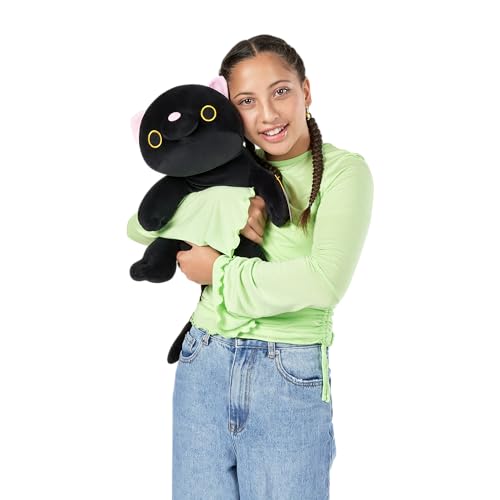 Hug-A-Lumps von ZURU 1,5 Kg Gewichtetes kuscheliges weiches Plüschtier, Komfortbegleiter, zur Angstlinderung, beruhigendes weiches Spielzeug für Kinder und Erwachsene (Katze/Luna)