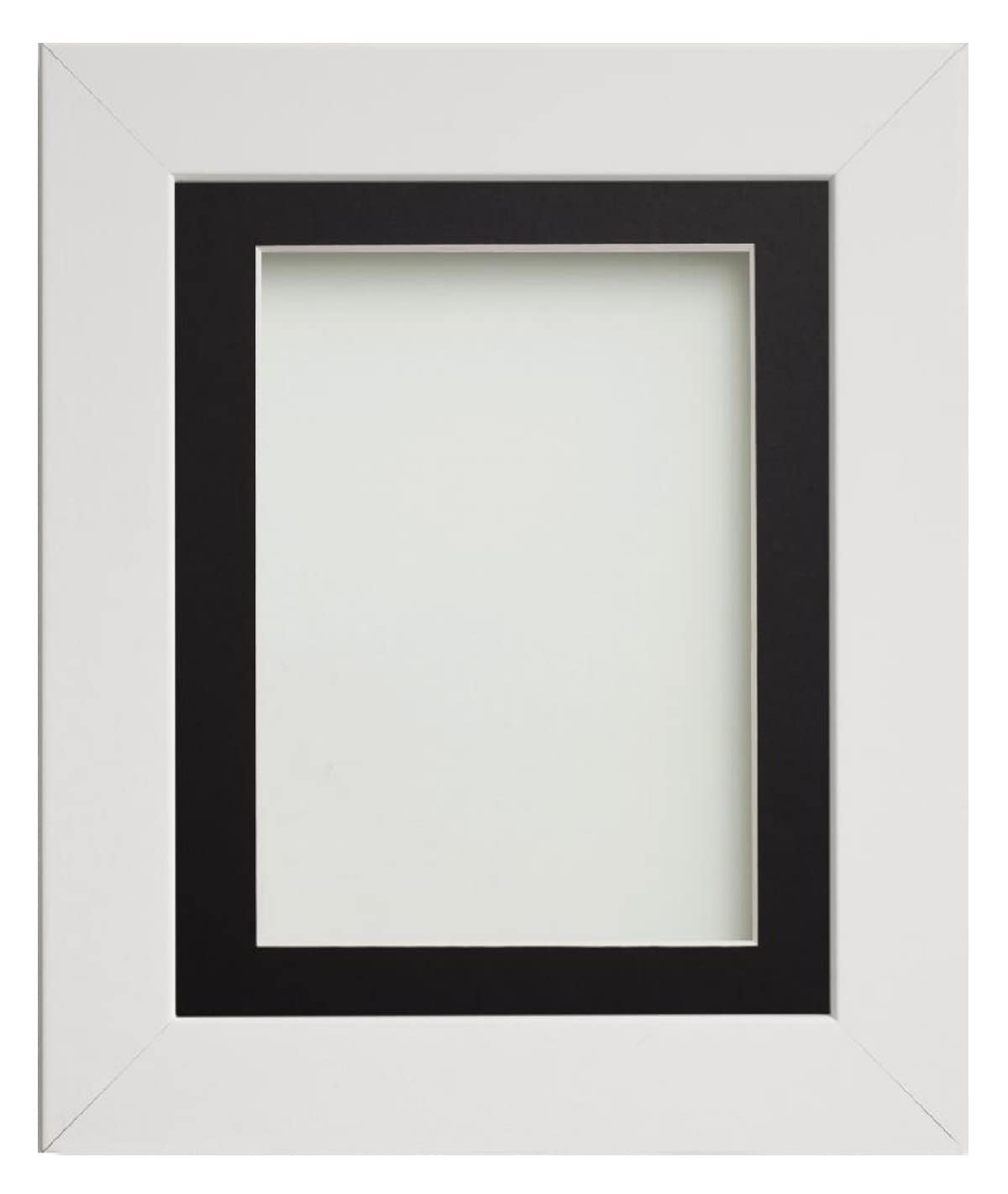 Frame Company Watson White Picture Photo Frame fitted with Perspex, 36x24 inch with Black Mount for image size 30x20 inch