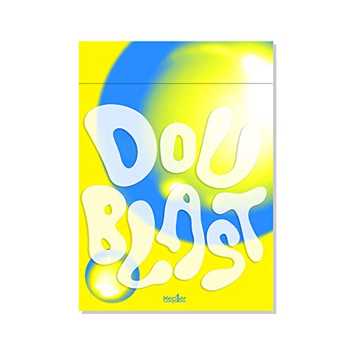 dreamus Kep1er - DOUBLAST 2nd Mini Album without poster. (LEMON BLAST ver), Blue;Yellow