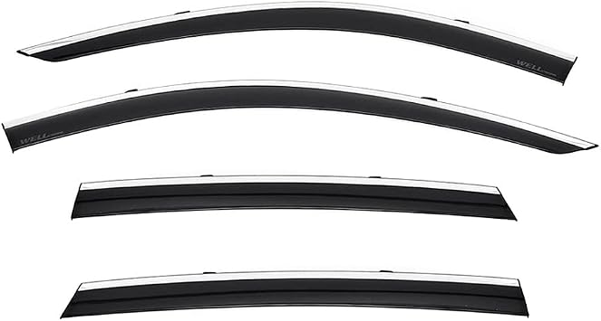 Window Visors for Acura TLX 2021-2025 by WELLvisors | With Chrome Trims, Wind Deflector Rain Guards