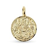 Inmaculada Romero IR Arcángeles San Rafael Gabriel Miguel Ángel de la Guarda Medalla Oro de 18k maciza 16mm.