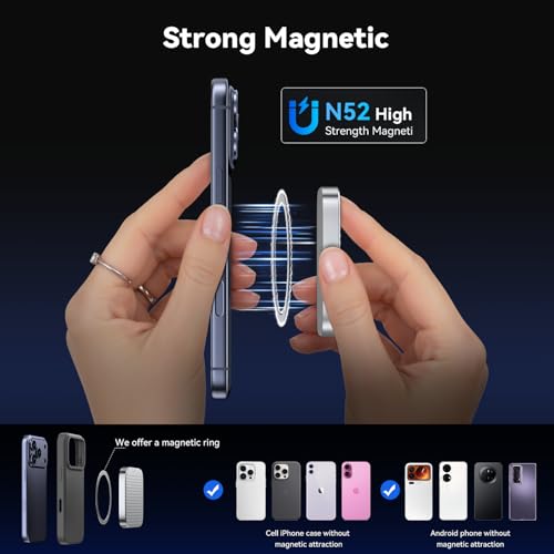 Image of 512G External SSD Magnetic Portable SSD USB 3.2 Gen 2x2 up to 2000MB /s 4K 120 fps ProRes HDR Video Record Metal USB-C External Solid State Drive for iPhone 16 Pro Max, Smartphone, Tablet, Laptop