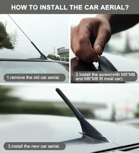 Antenne de toit courte 6.5cm Tesla pour éviter les obstacles de garage