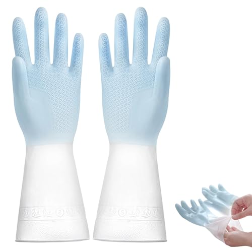 Guantes de vajilla de cocina | Guantes de limpieza para vajilla | Guantes de limpieza de vajilla impermeables para cocina, vajilla y jardinería
