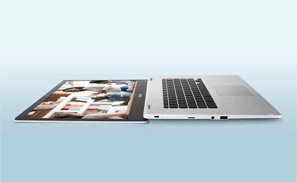 ASUS Chromebook CX1 CX1500CKA, Notebook da 15,6" Anti-Glare, Intel Celeron N4500, RAM 8GB, 64GB eMMC, Intel UHD Graphics 600, ChromeOS, Argento Intel Celeron N4500 15.6" RAM 8GB + 64GB eMMC - Immagine 4