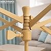 Mars Export Wooden Umbrella Swift Yarn Winder - Heavy Duty Beech Wood Hand Operated Bobbin Holder for Knitting & Crocheting, Holds up to 6' Circumference Skein #5