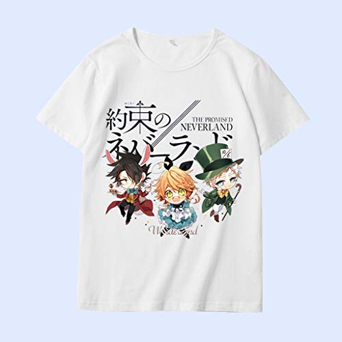 Camiseta The Promised Neverland Emma Norman Ray Cosplay Anime Promised Neverland Camisetas para home