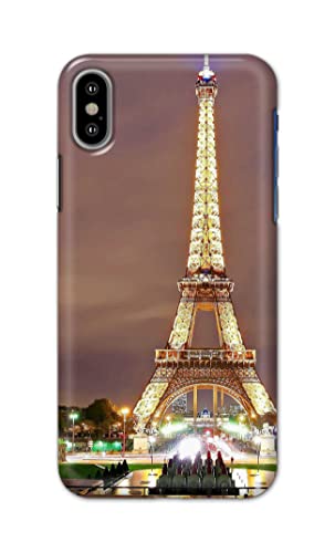 Image of PRINTFIDAA Lovers Famous Place Eiffel Tower in Paris Printed Designer Hard Case for Apple iPhone X /iPhone 10 / iPhone Ten /iPhone Xs Back Cover -(e) RPM1009