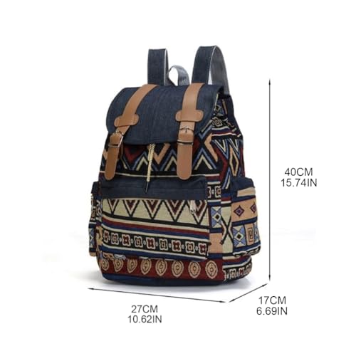 Sac à dos bohème en toile légère pour soulager le dos - 2