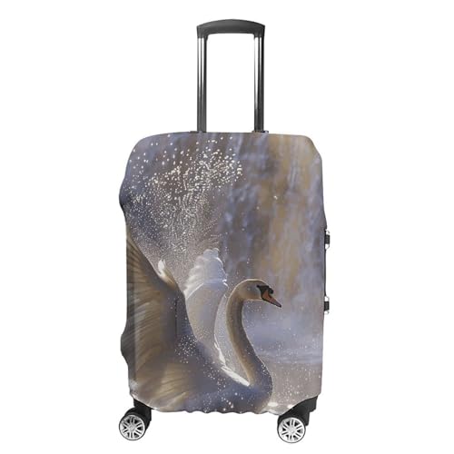 Luggage Covers for Suitcase Travel Luggage Cover Suitcase Protector Flapping Wings in Water Elastic Suitcase Cover Washable Baggage Covers Fit 21-32 Inch Luggage