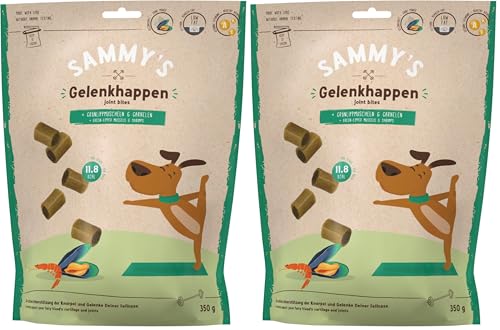 bosch TIERNAHRUNG Sammy’s Gelenkhappen | Funktionssnack für Hunde | Zur aktiven Unterstützung der Knorpel und Gelenke | 1 x 350 g (Packung mit 2)