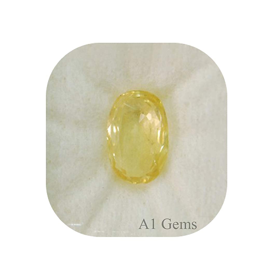 JAGDAMBA GEMS Pukhraj Stone Original Certified Natural Yellow Sapphire Gemstone 8.25 Ratti (B07TYDYRW3) Amazon Price History, Amazon Price Tracker