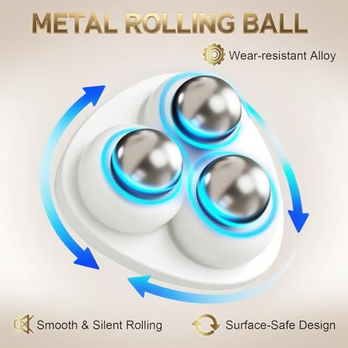Image of Self Adhesive Appliance Sliders 24 Pack Kitchen & Furniture Rollers | Move Small Appliances Easily 360 Glide No Tools Peel Stick 12lbs Per Wheel