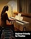Donner OURA S100 88 Key Weighted Keyboard Piano mit 3 Demo Songs, 15 Tones, Bluetooth Audio/MIDI, Home Digital Piano für Anfänger, Fortgeschrittene, Weiß