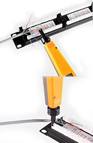 Rapink Keystone Jack Punch Down Tool - Cat 6 Ethernet Termination Tool For 90 Degree RJ45 Jacks