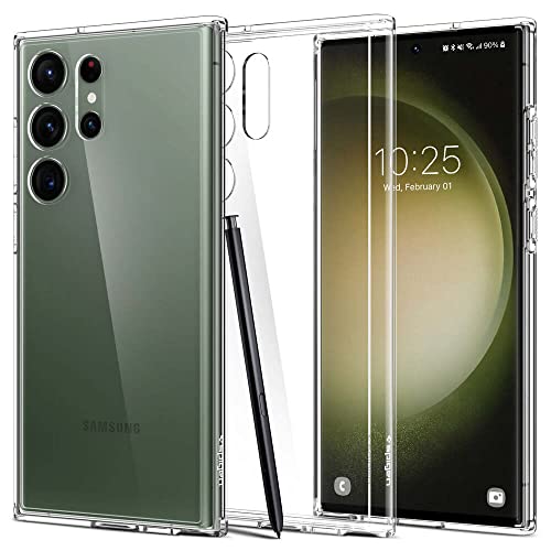 Spigen Ultra Hybrid Hülle Kompatibel mit Samsung Galaxy S23 Ultra 5G -Transparent