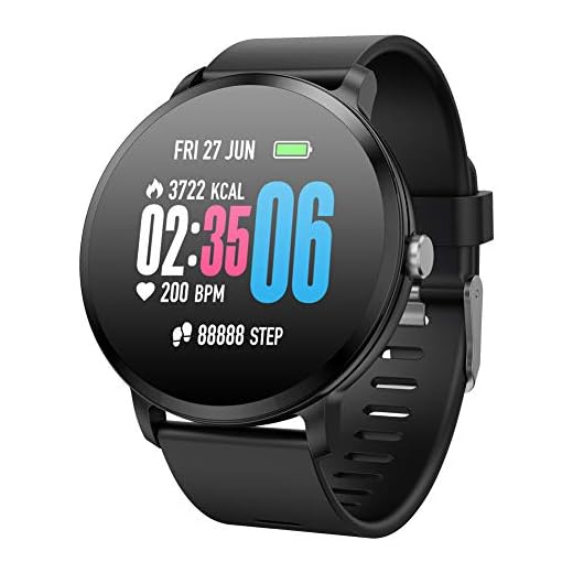 Padgene Pulsera Actividad Reloj Inteligente SmartWatch Deportivo IP67 Bluetooth con Pulsómetro Monitor de Sueño, Música, Cámara Remota, Notificación de Llamada Mensaje para Android e iOS (Negro)