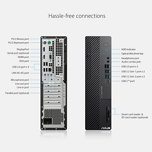 Asus Expertcenter D700Sd Small Form Factor Desktop Pc, Intel Core I5-12400, 16Gb Ddr4 Ram, 512Gb Pcie Ssd, Tpm, Windows 11 Pro, Black, D700Sd-Xh504 #TOP3