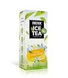 INSTICK Ice Tea | Zuckerfreies Instant-Getränk - Eistee Zitrone | Schwarzer Tee | 12-er Packung für 12 x 1,5 L | Getränkepulver - vegan, kalorienarm, mit Vitamin C, aromatisiert